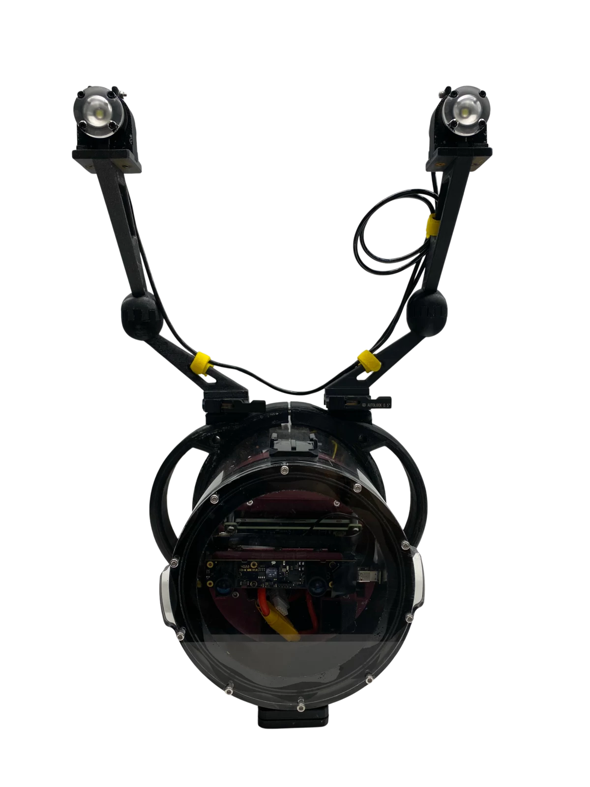Front view of the MotherBear Marine HydroEye subsea imaging system